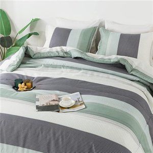 Comforters Set 3 Pieces Lightweight Fluffy Bedding (1 Comforter, 2 Pillowcases)